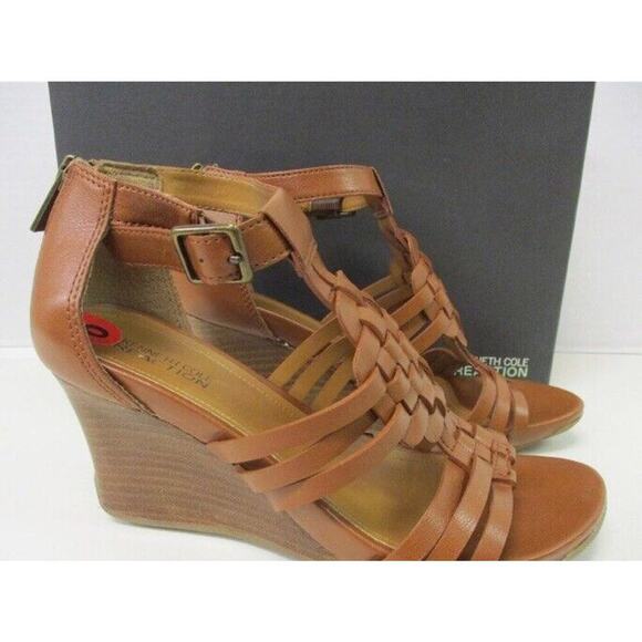 NIB Kenneth Cole Warm Cedar LE Women Shoes Ankle Strap Heels Sz 6 New In Box - Picture 8 of 8